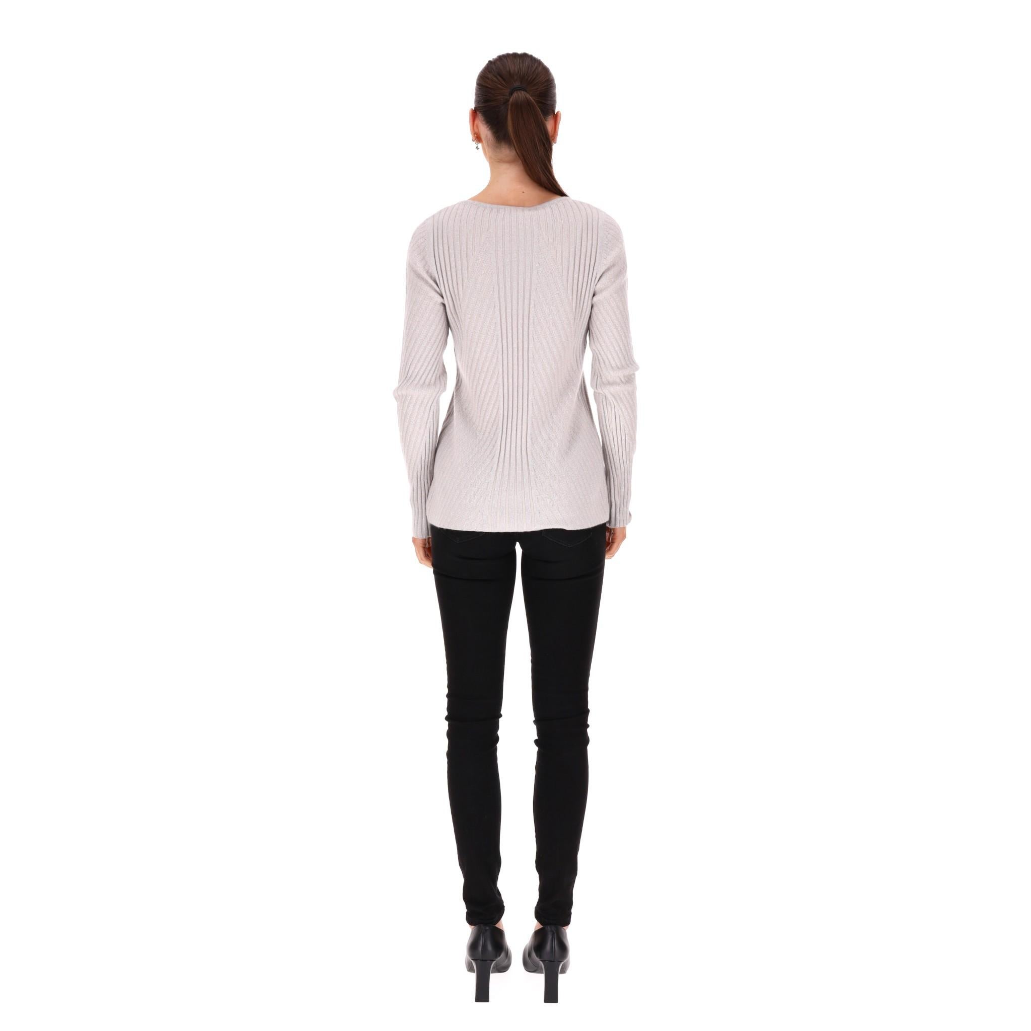 N. Peal Ribbed Cashmere Jumper In New Condition For Sale In London, GB