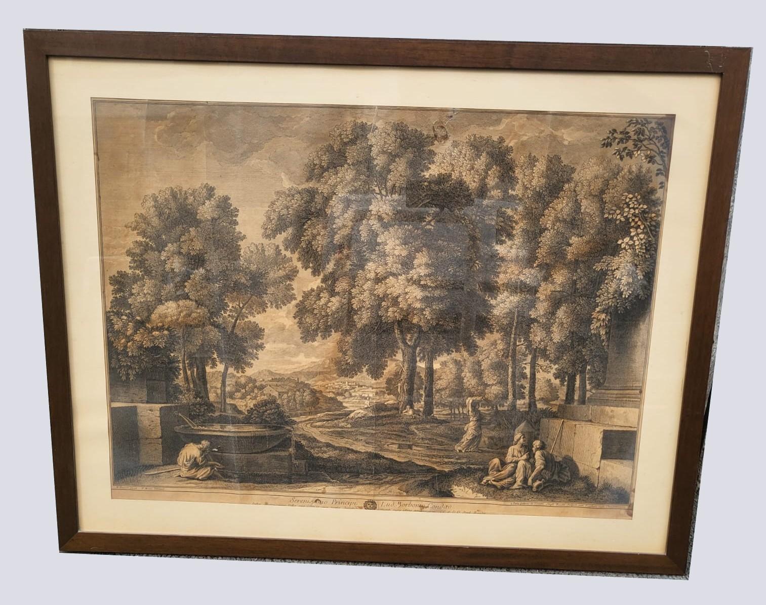 N Poussin And E Baudet, Suite Of 3 Framed Engravings, Late 18th Century Early 19 5