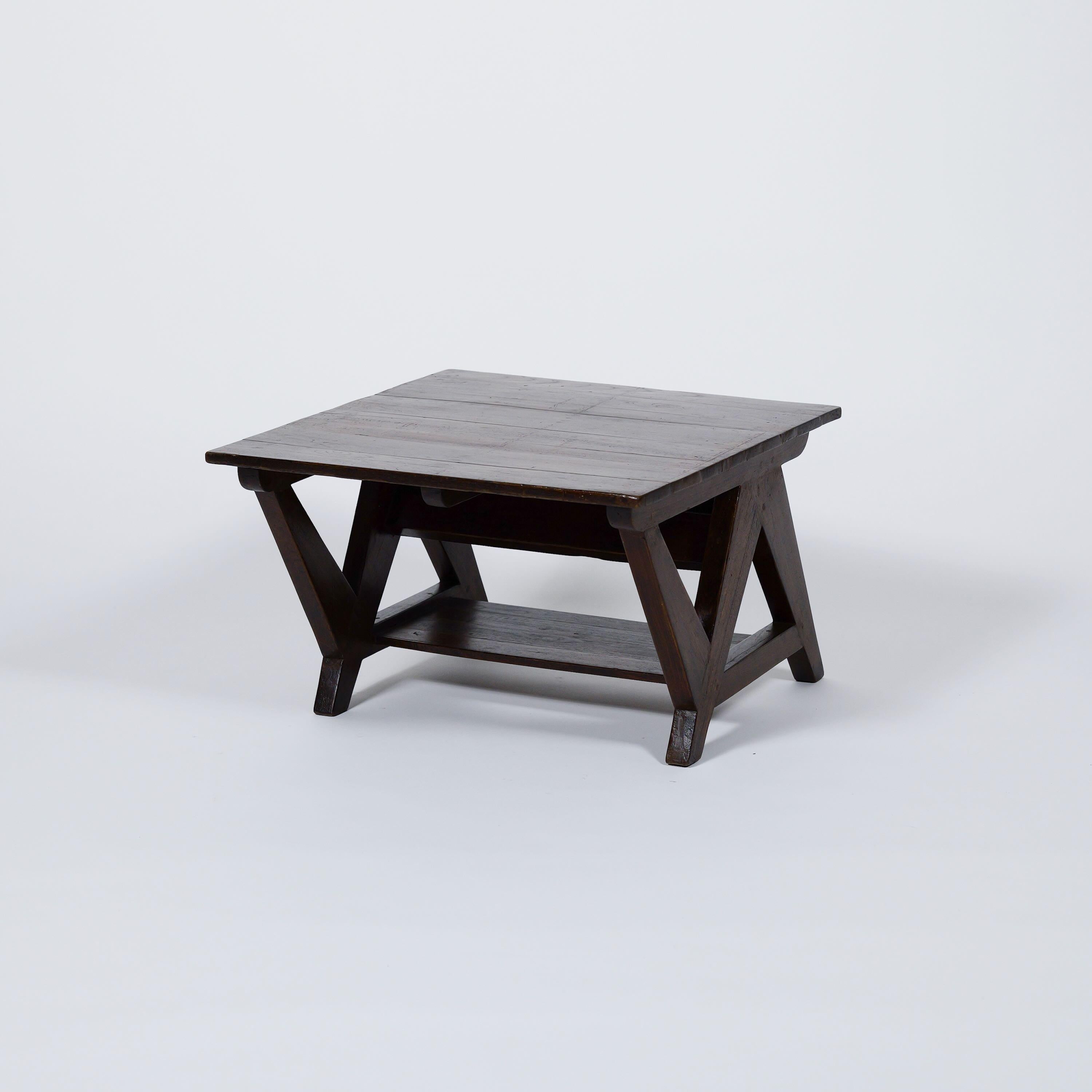 An authentic mid-century piece from Pierre Jeanneret’s legendary Chandigarh commission. Crafted in teak wood.