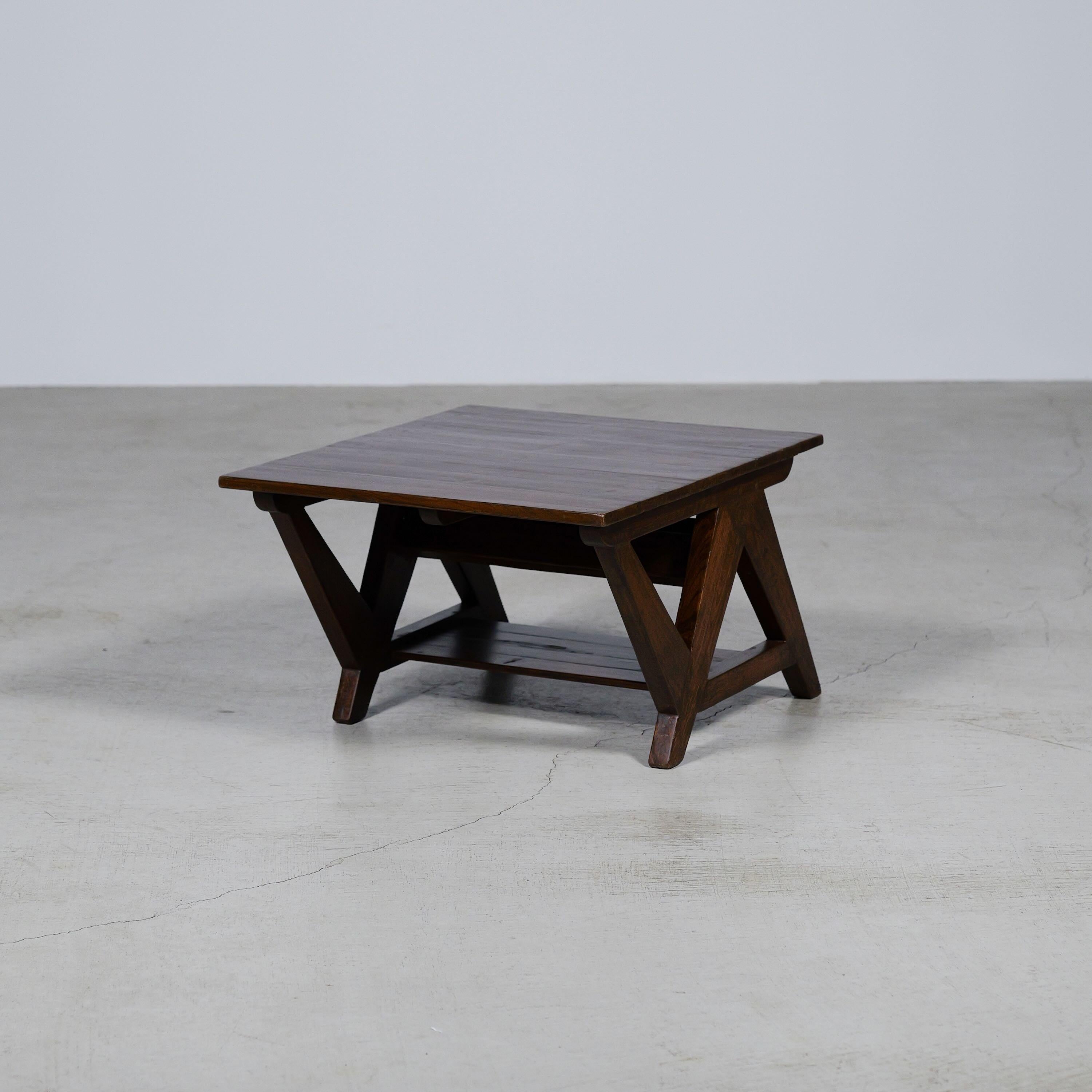 An authentic mid-century piece from Pierre Jeanneret’s legendary Chandigarh commission. Crafted in teak wood.