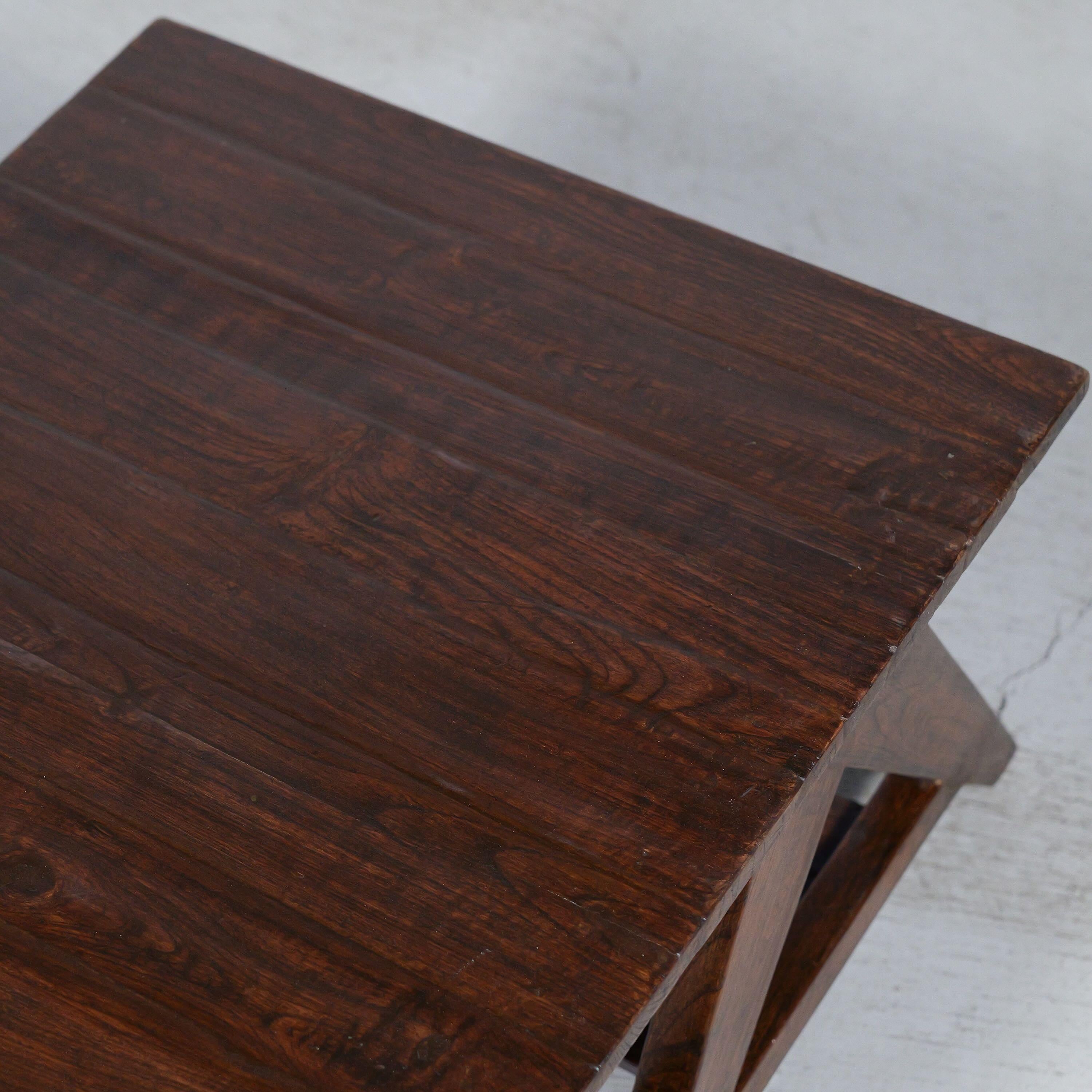 20th Century N-Shape Coffee Table by Pierre Jeanneret for Chandigarh, India, Circa 1960 For Sale