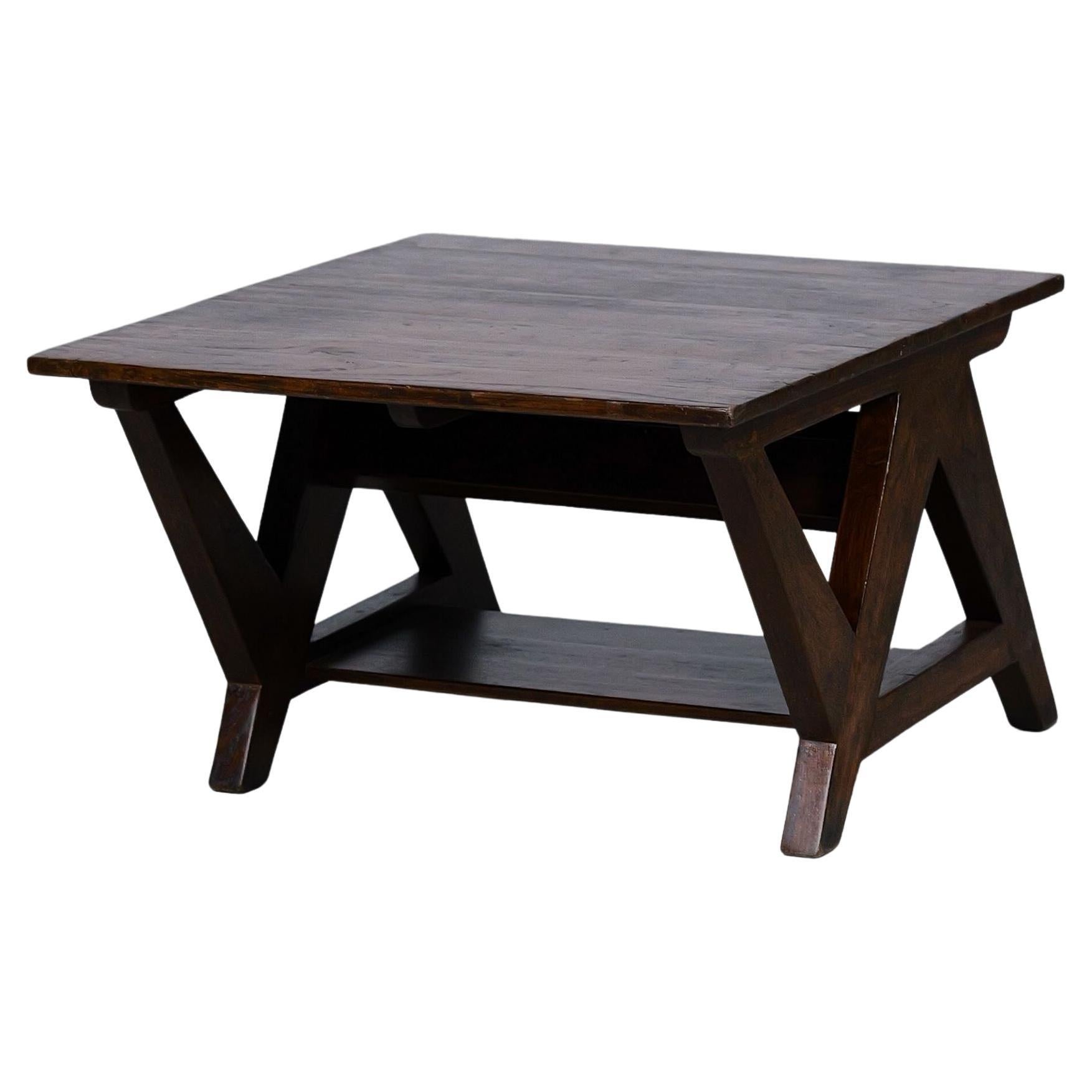 N-Shape Coffee Table by Pierre Jeanneret for Chandigarh, India, Circa 1960
