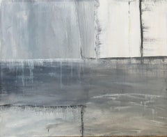 'Première Abstraction'. French Color Field Acrylic on Paper.