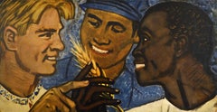 Original Vintage Soviet Poster Language Of Peace World Friendship Unity USSR