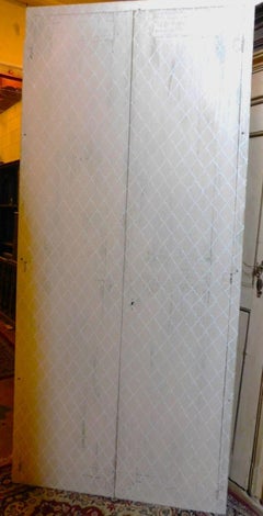 n.1 placard, armoires murales beiges peintes à la main avec texture blanche, Italie