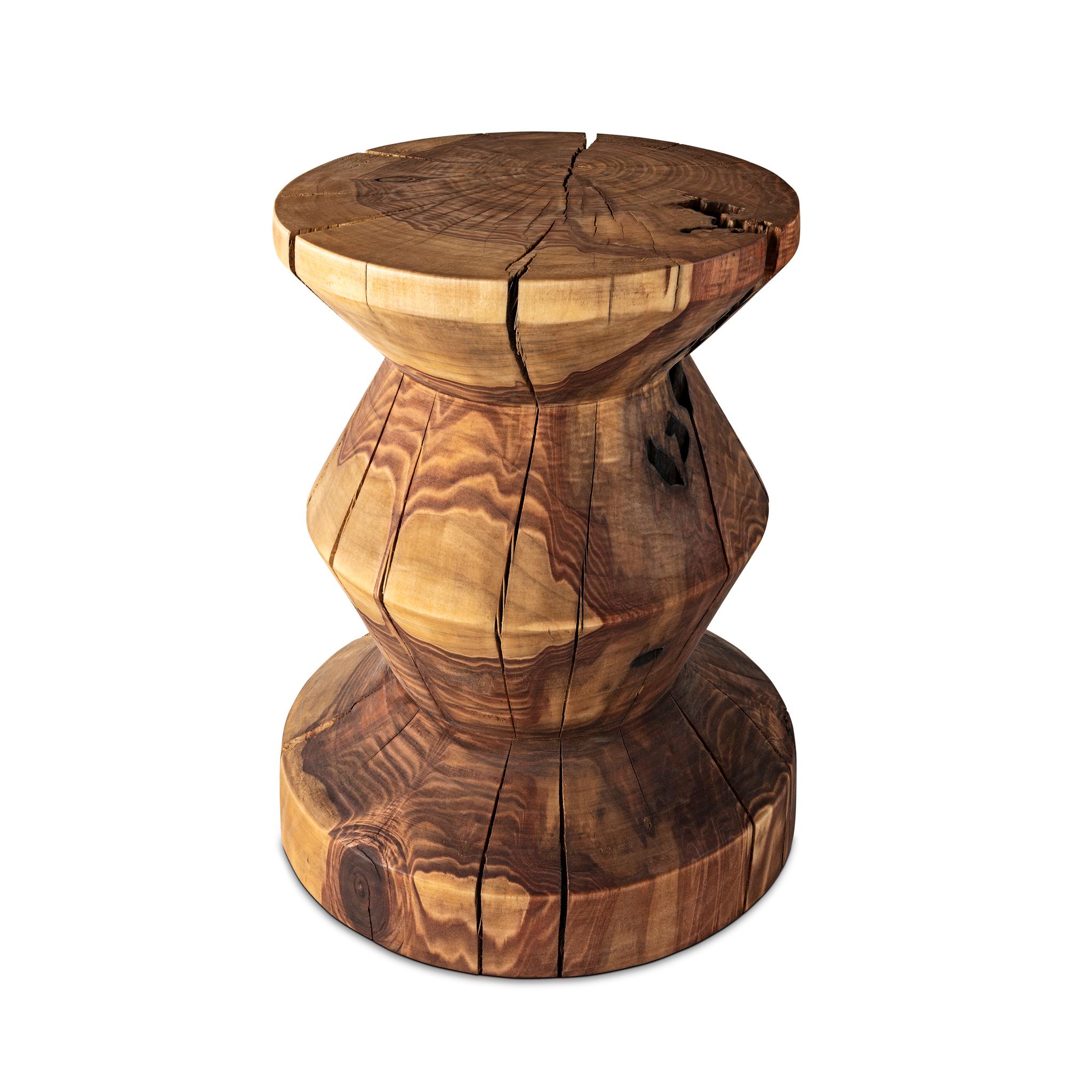 N.1 side table by Timbart
Dimensions: D 38 x H 55 cm
Material: Solid poplar wood, Timbart reactive stain.

Timbart is a woodworking atelier from Hungary - specialising in hardwood flooring, cutom-made furniture, and any kind of solid wood