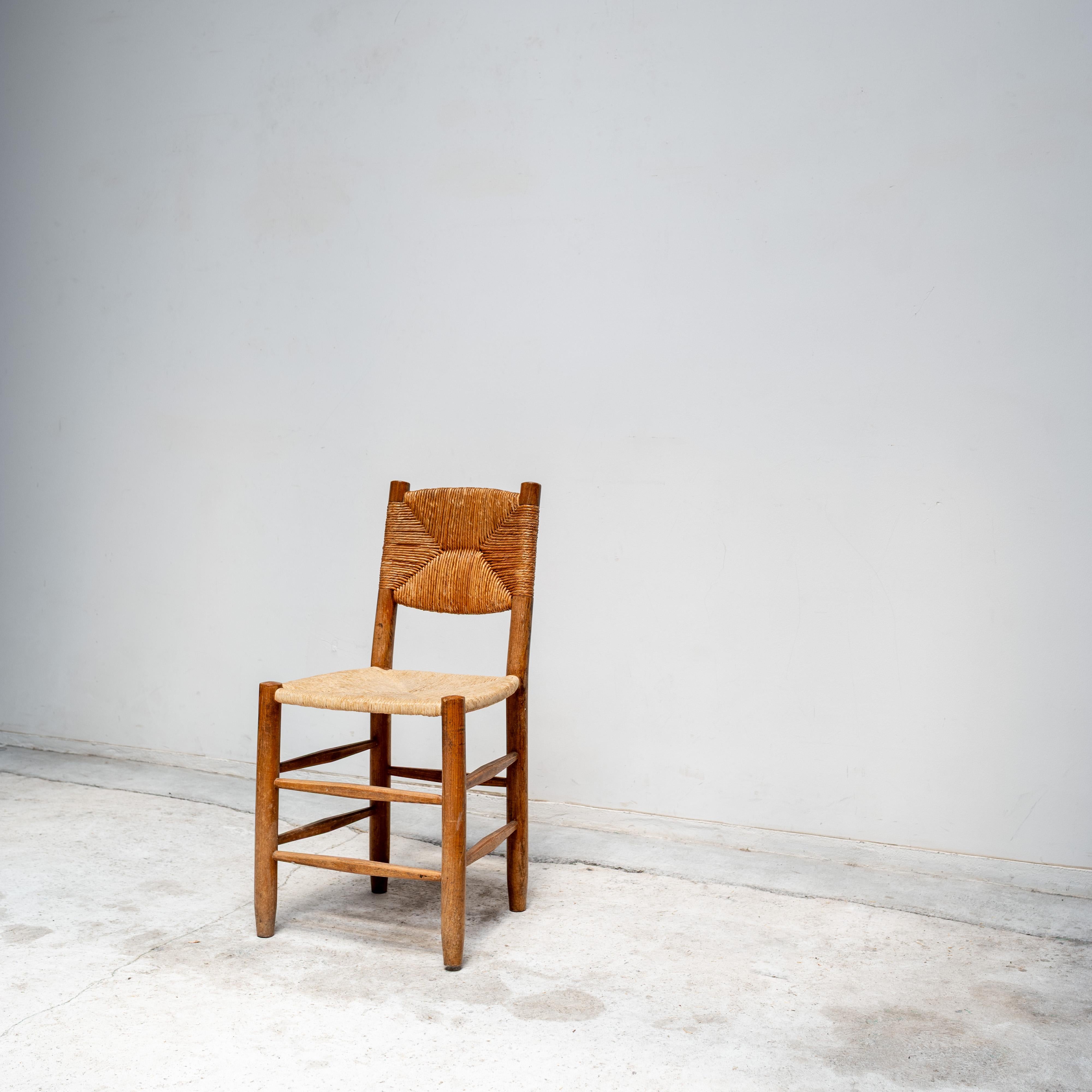 French N°19 “Bauche” Chair by Charlotte Perriand, Sentou, 1960s For Sale