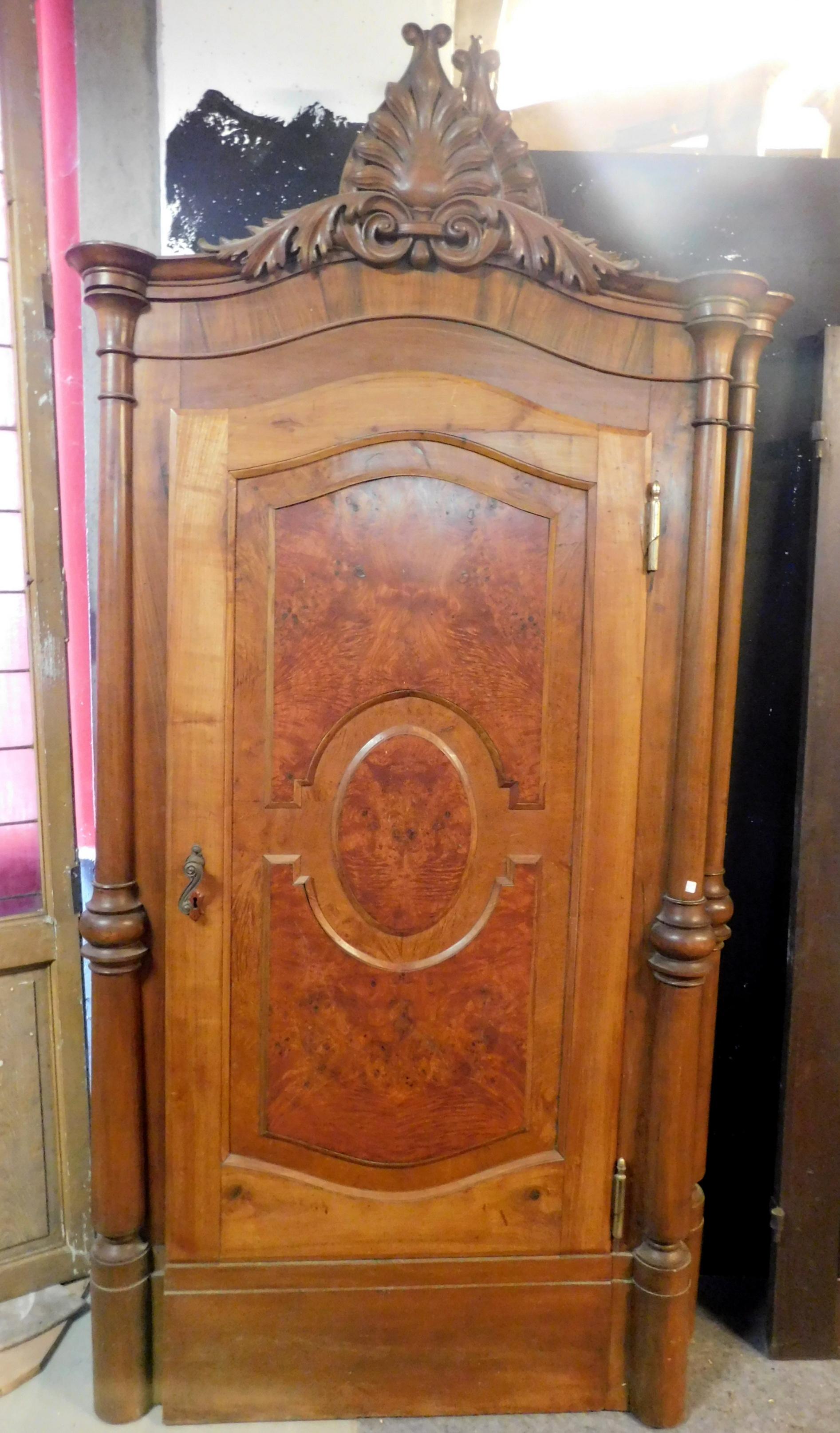 Incrusté n.2 Portes emblématiques anciennes incrustées de bois différents, 1800 Milan, Italie en vente