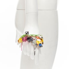 N2 LES NEREIDES colorful gnomes plaid ribbons Harajuku necklace bracelet