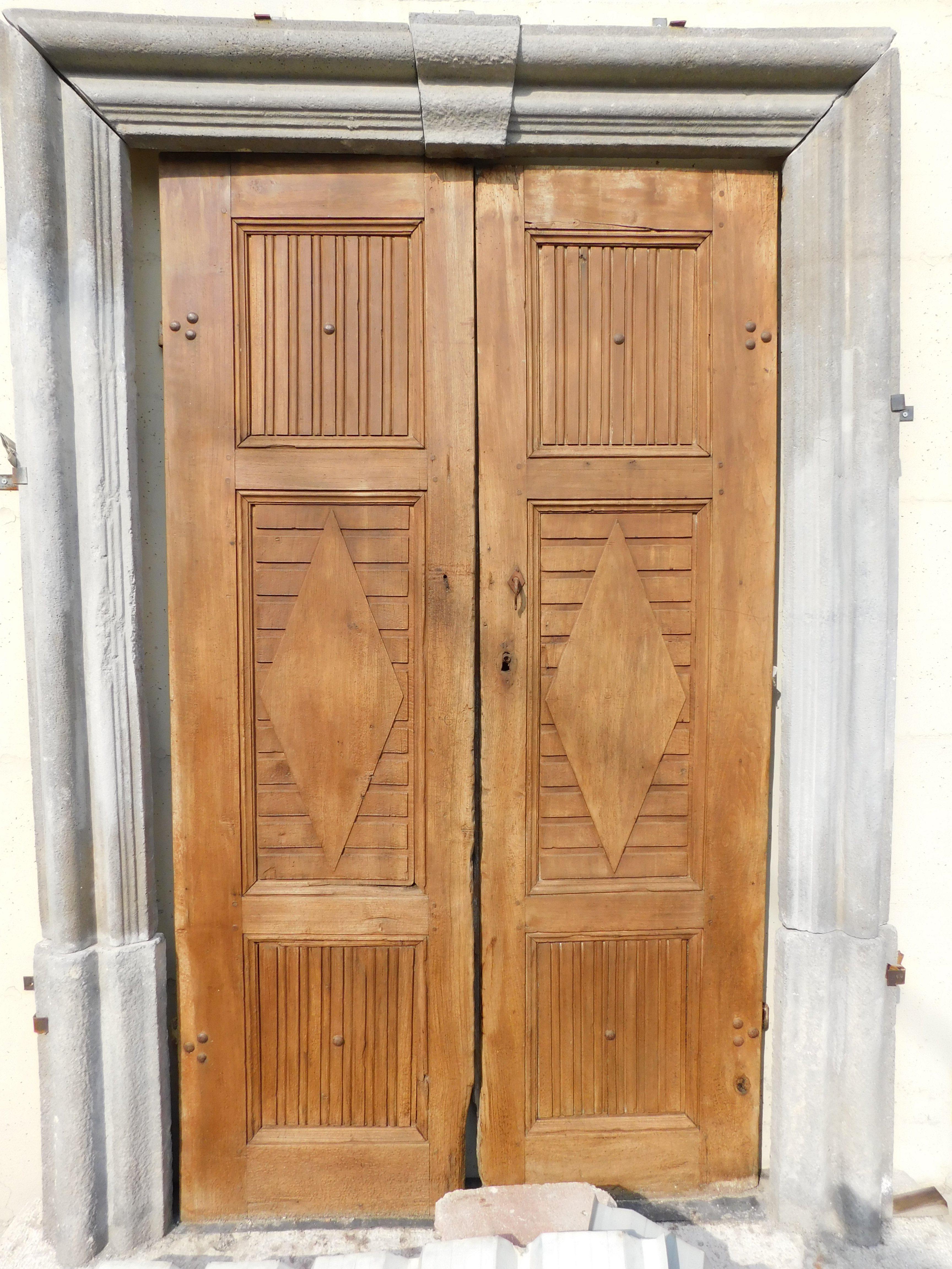 18th Century and Earlier n.2 similar entrance facade portals, carved in artificial stone, Italy For Sale