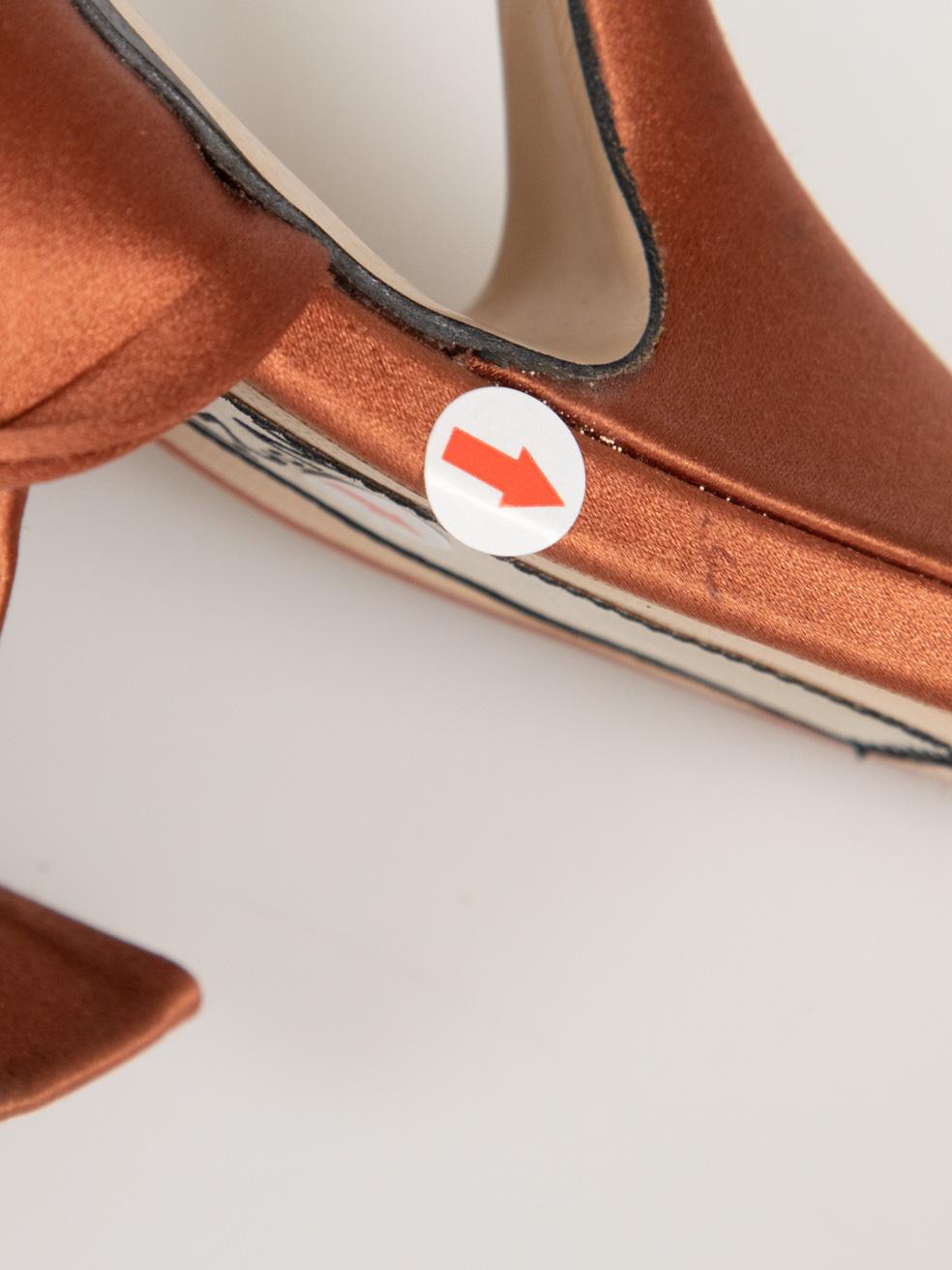 N°21 Braun Plissee-Pantoletten Größe IT 37 im Angebot 3