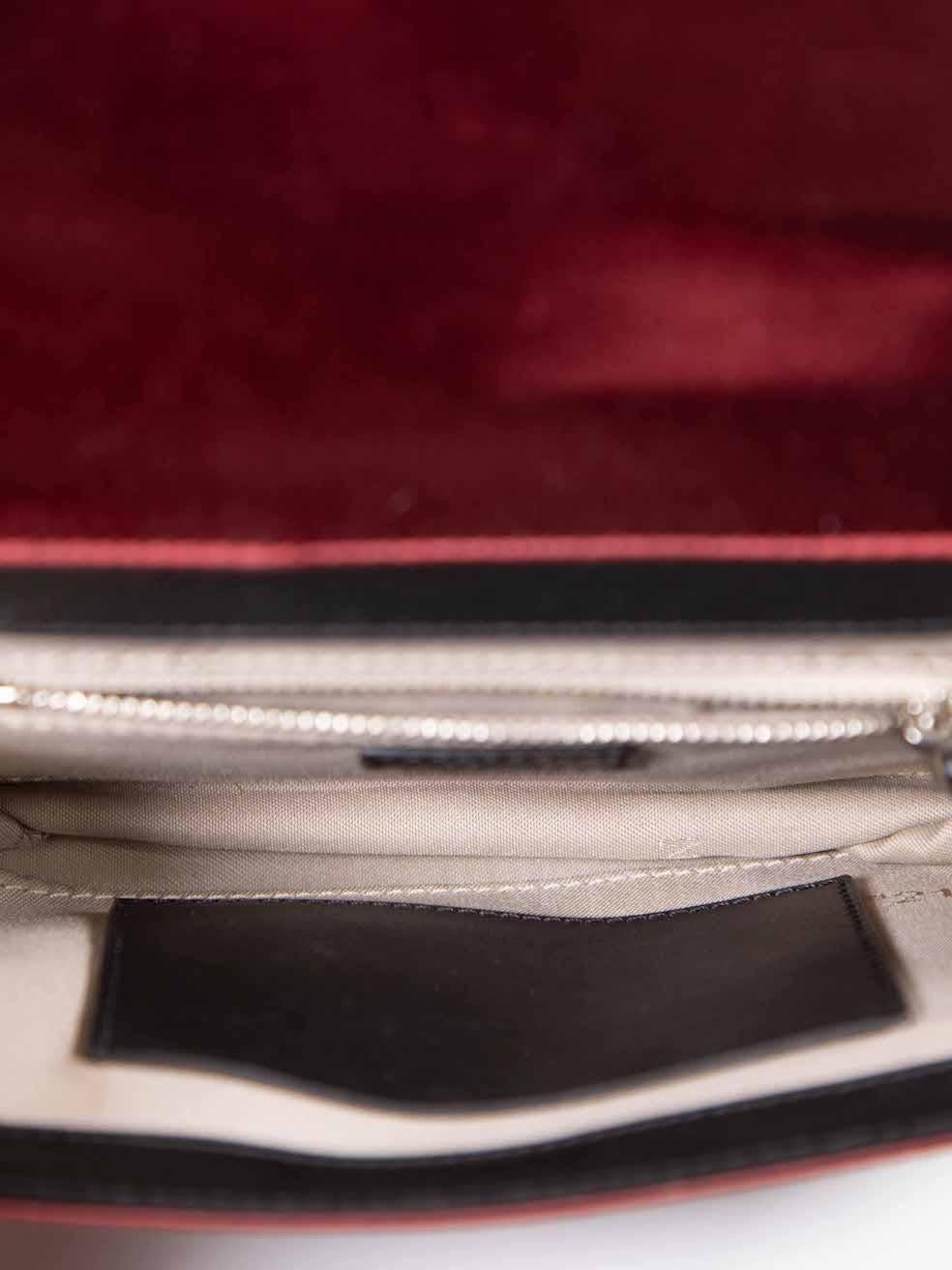 Women's N°21 Burgundy Satin Knot Detail Chain Bag