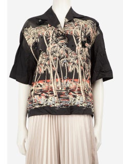 N°21 Palm Tree Print Embellished Detail Shirt Size L