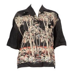N°21 Palm Tree Print Embellished Detail Shirt Size L
