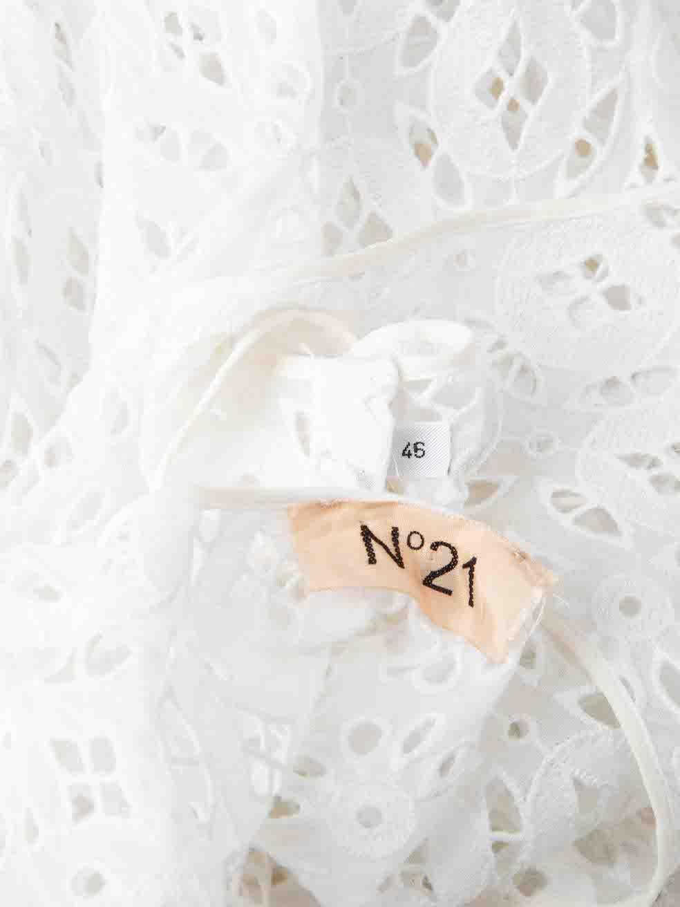 N°21 White Lace Midi Dress Size XL For Sale 1