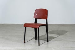 n°306 Standard Chair 'Plum Red' by Jean Prouve, France, Circa 1952