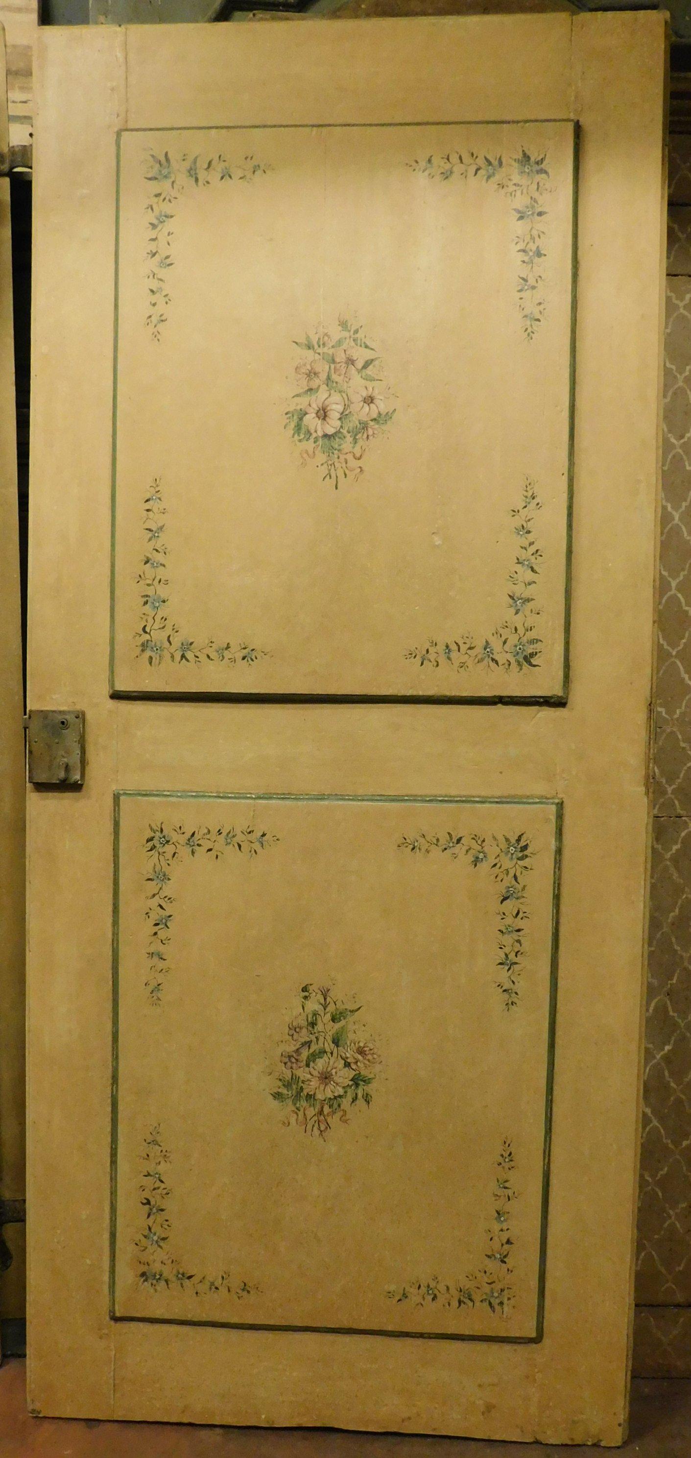 N.4 Antike Innentüren, lackiert, doppelseitig lackiert, 18. Jahrhundert, Italien im Angebot 7