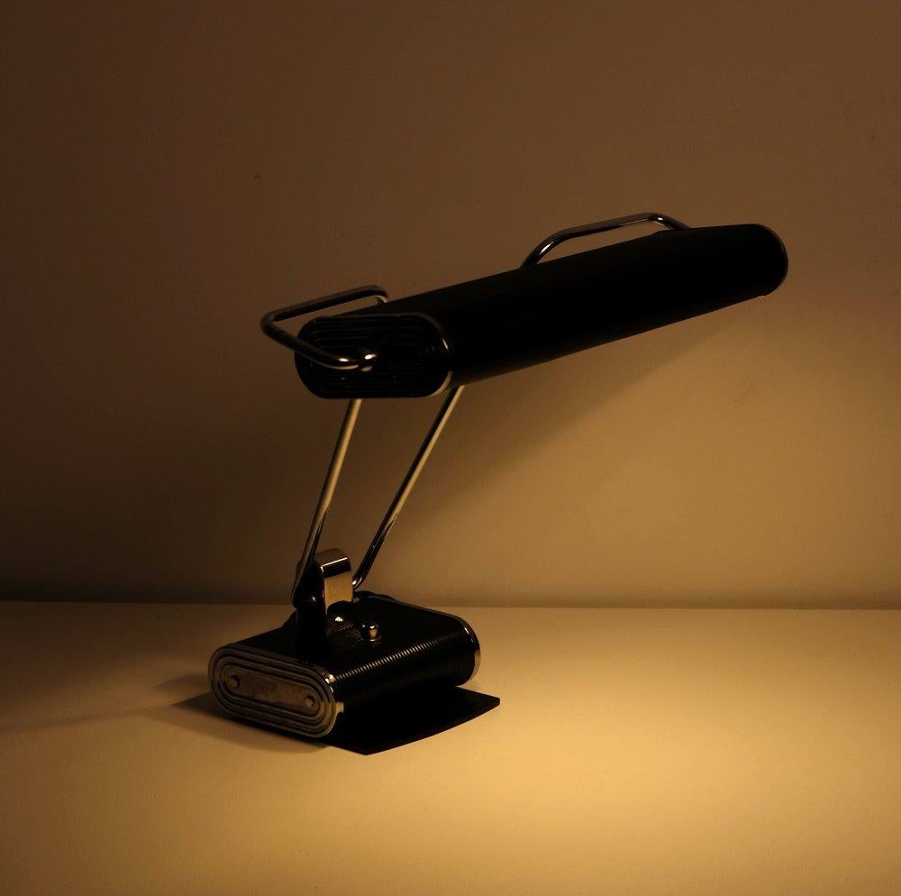 French N71 Desk Lamp by Eileen Gray for Jumo, 1930s