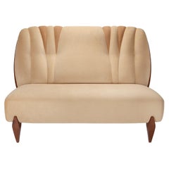 Na Pali Two-Seat Sofa, Walnut & COM, InsidherLand by Joana Santos Barbosa