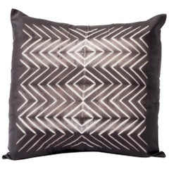 NAAMI Black Shibori Silk Pillow