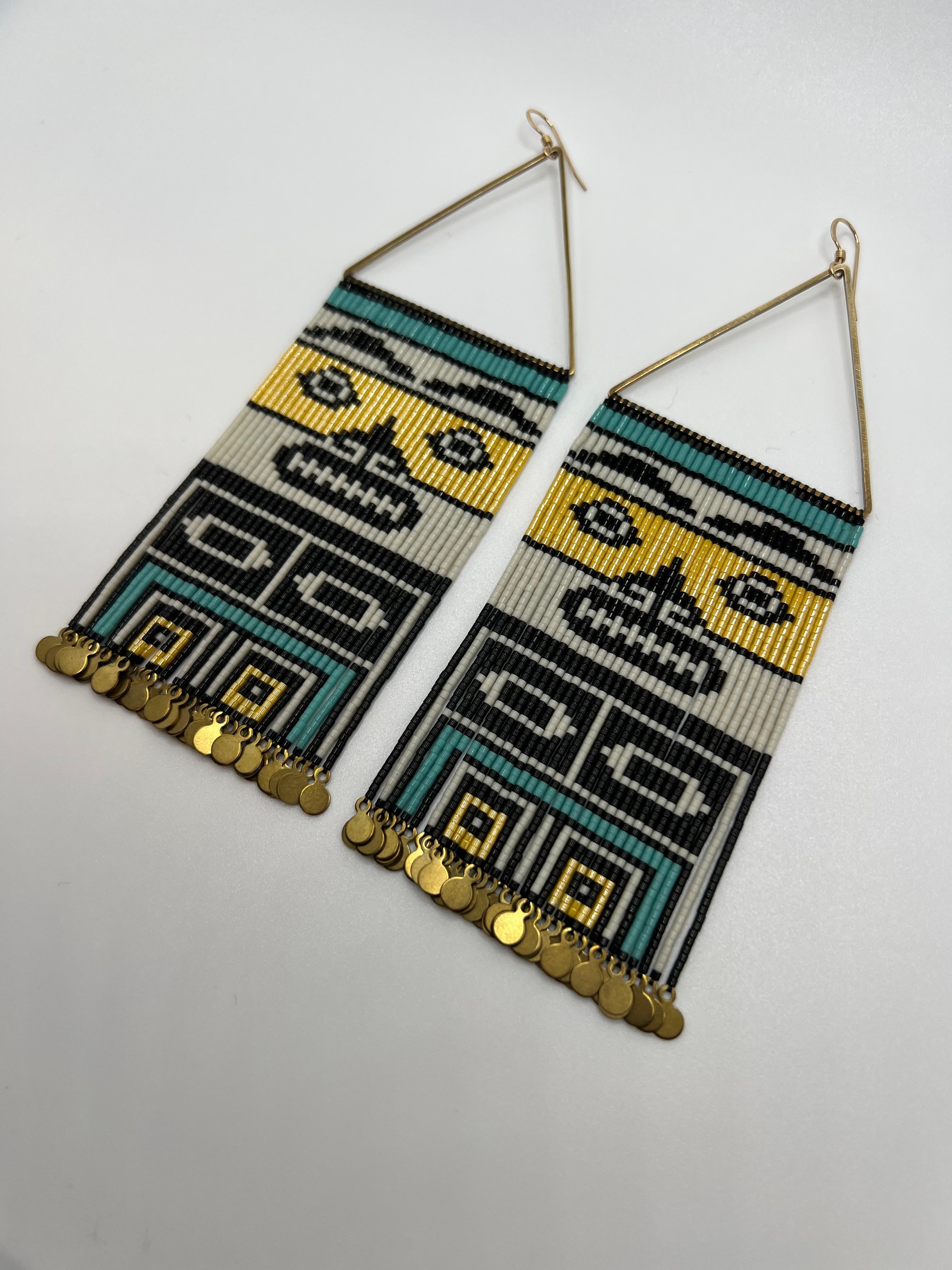 native american beaded earrings for sale
