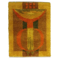 Tappeto in lana NAB, Tappeto giallo/marrone, di Assar Andersson