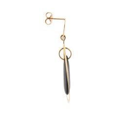 NABCO Estate 14k Onyx Teardrop Earrings