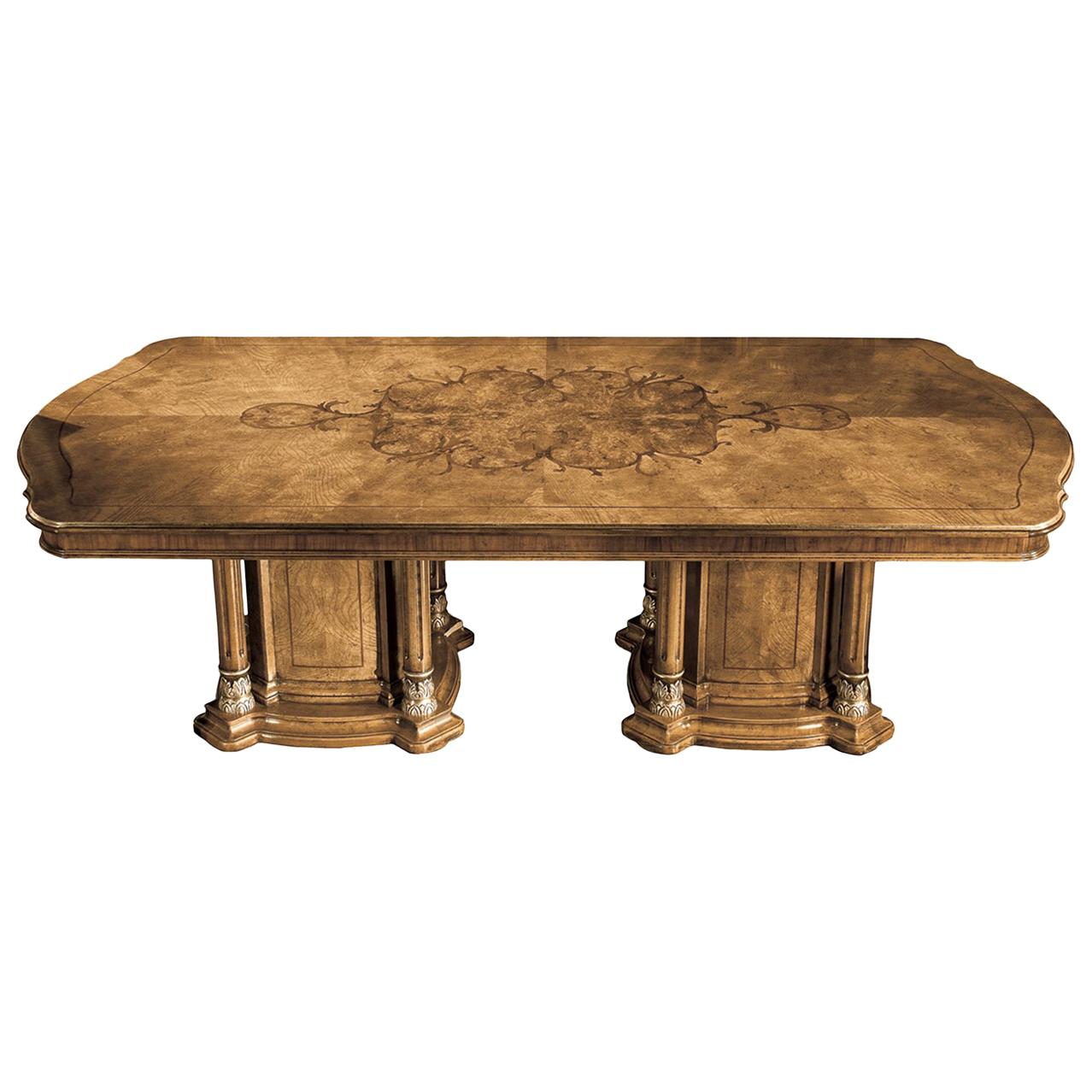 Large 19c. Spool Leg Dining Table at 1stDibs