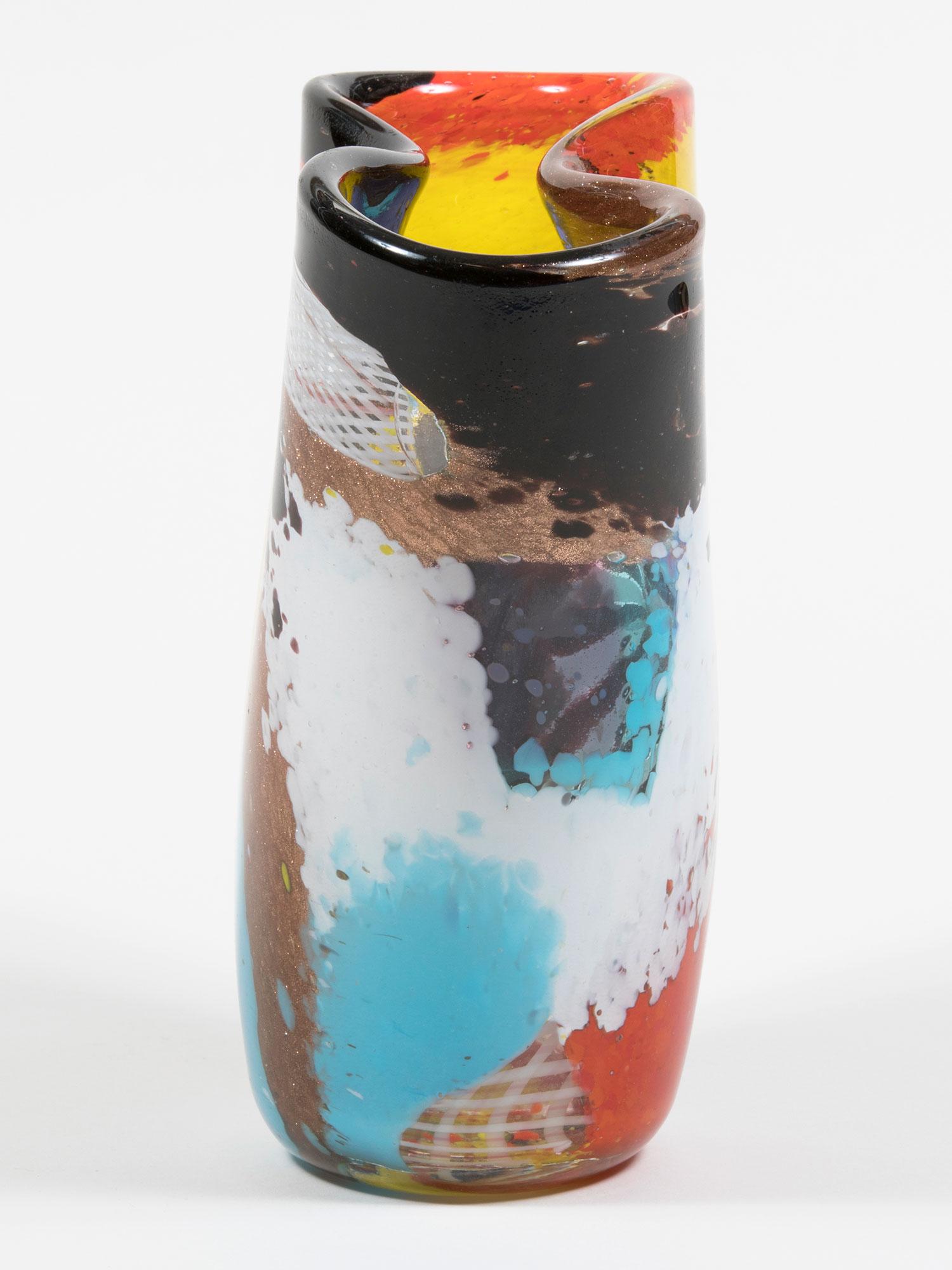 Nabuco Glass Vase by Dino Martens In Excellent Condition In Brooklyn, NY