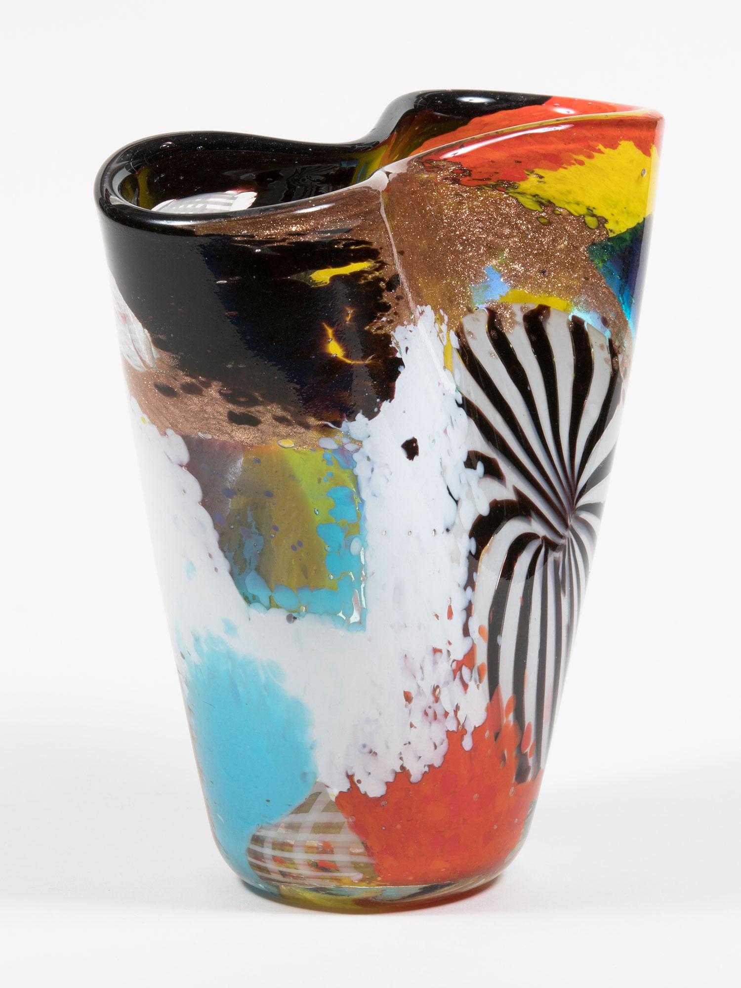 Mid-20th Century Nabuco Glass Vase by Dino Martens