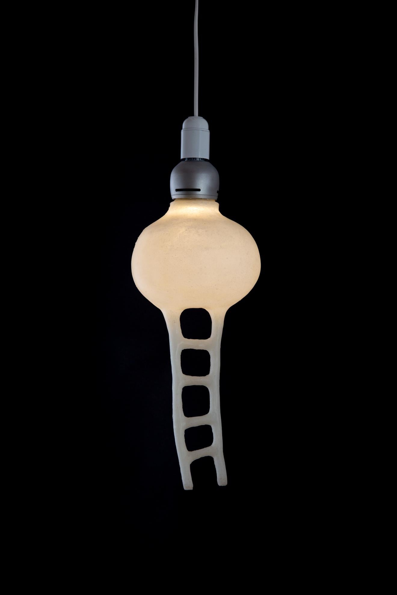 Nacho Carbonell Silicone Ladder Hanging Lamp Silicon Limited Edition For Sale 3