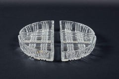 Nachtmann Credited Mid-Century Crystal Four Elements Centerpiece Original Label