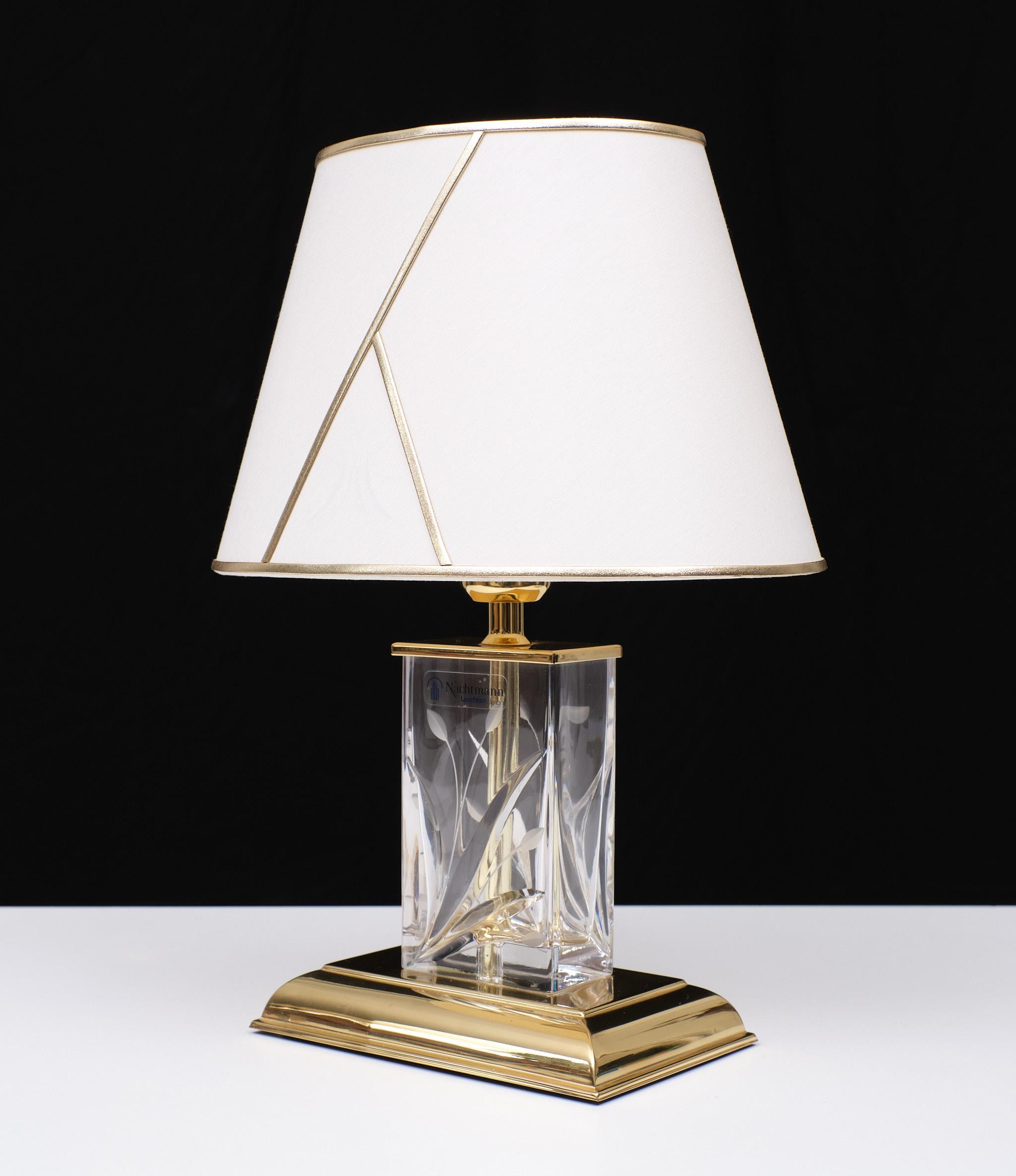 Late 20th Century Nachtmann Leuchten  table lamp Hollywood regency  1978 Germany  For Sale