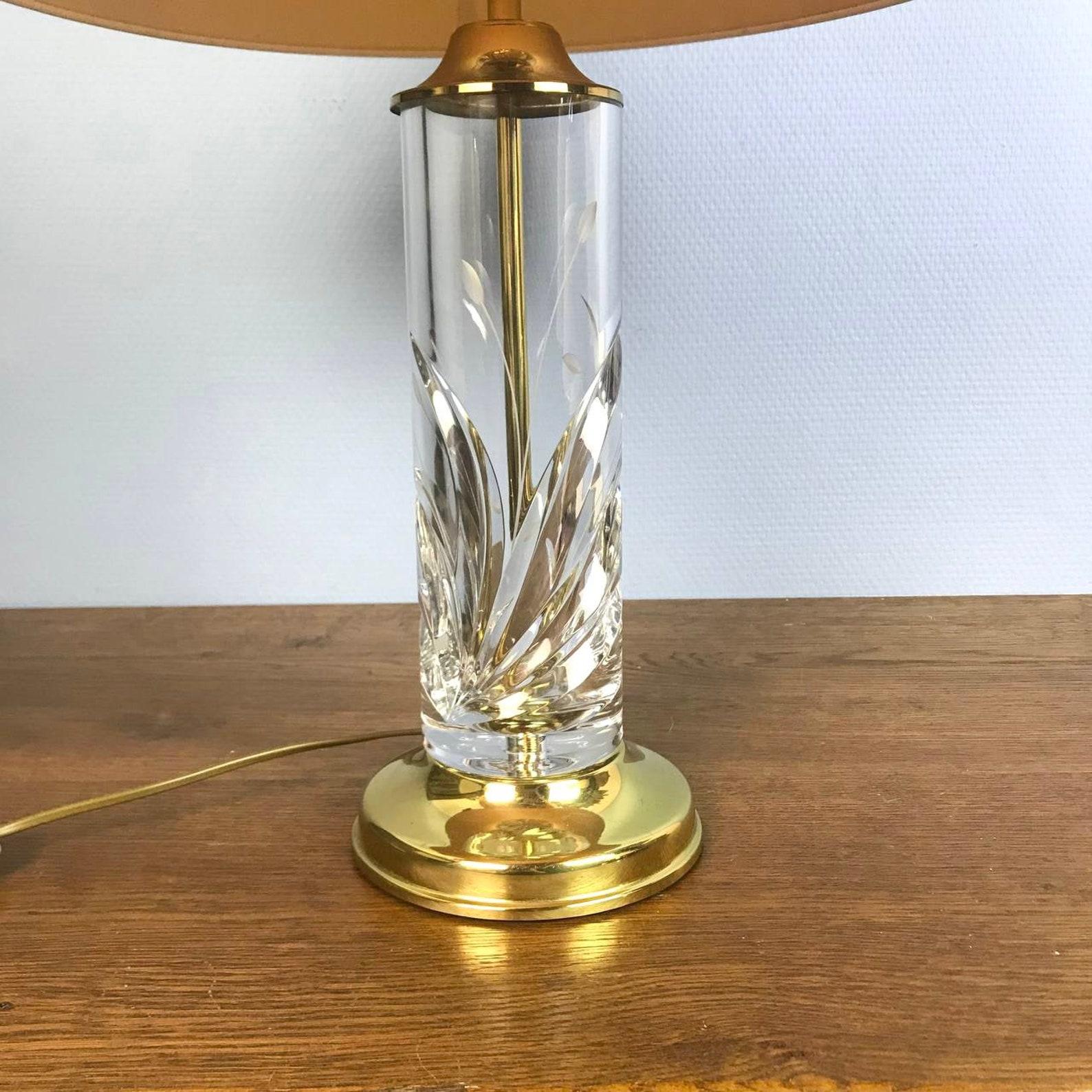 Brass Nachtmann Pair of Table Lamp Vintage Lighting For Sale