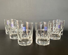 Ensemble Nachtmann de 6 gobelets à whisky en cristal taillé, série Alexandra, Allemagne, 1990