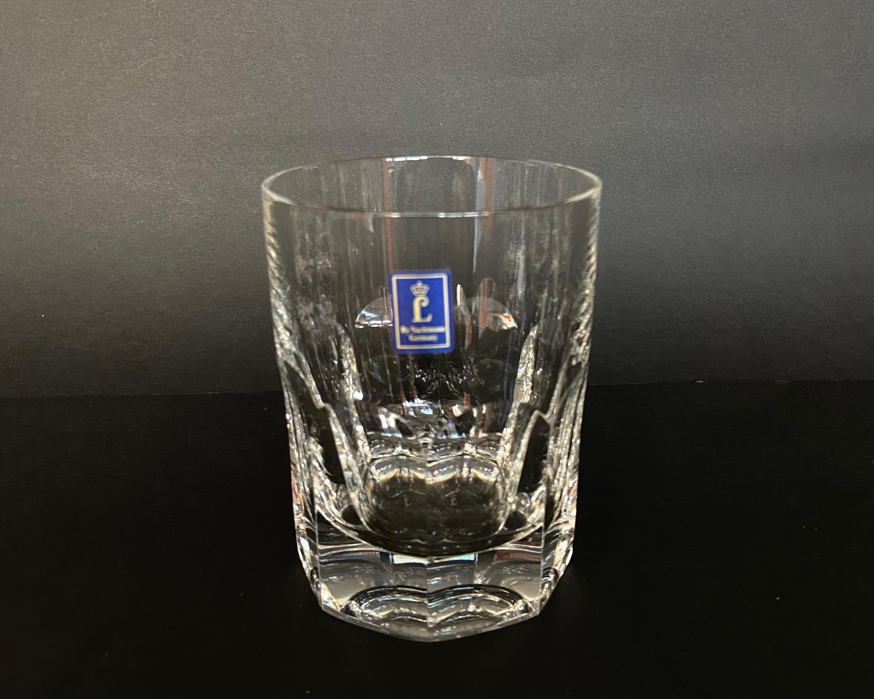 Nachtmann Set 6 Cut Crystal Whiskey Tumblers, Alexandra Series, Germany, 1990 In Excellent Condition For Sale In Bastogne, BE