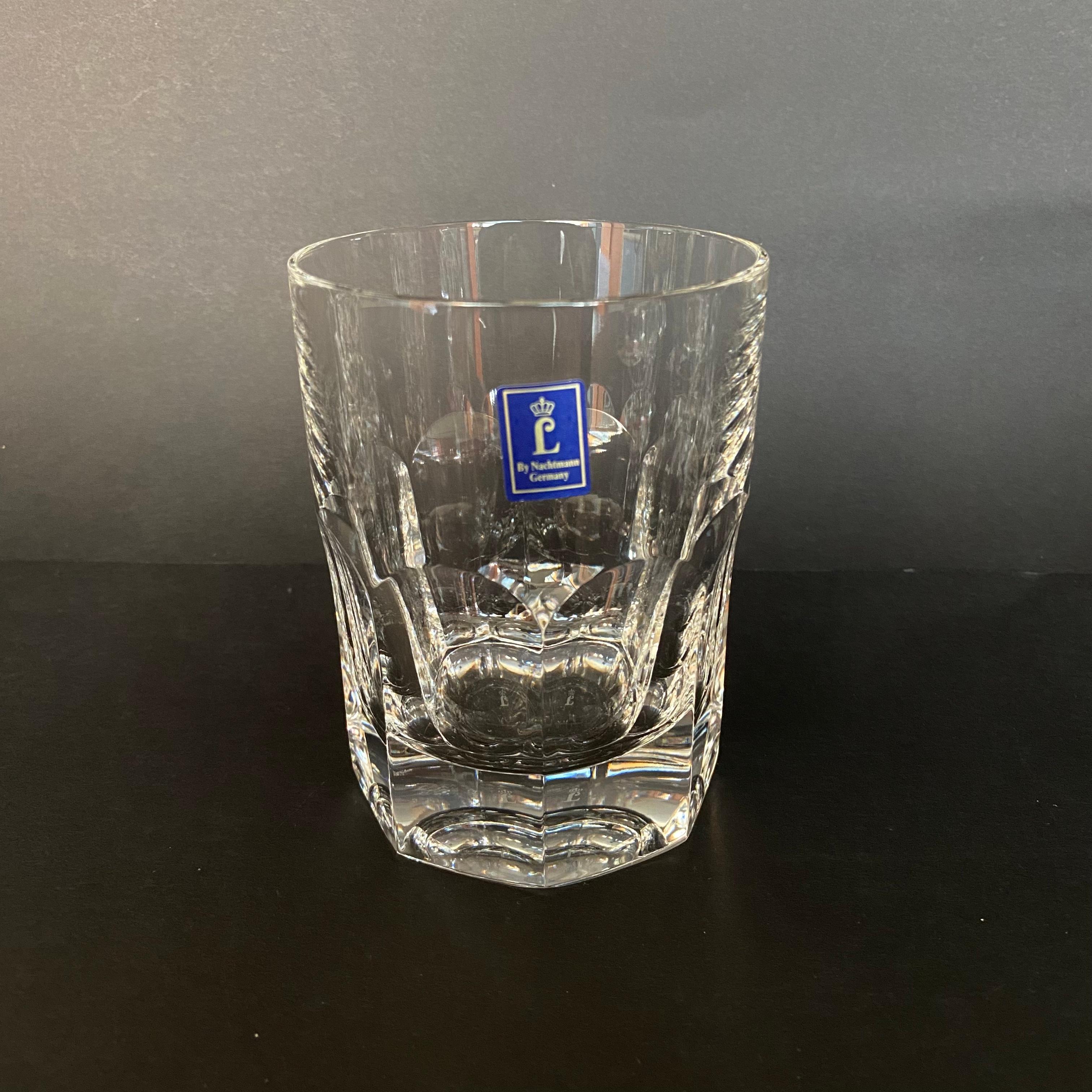 Nachtmann Set 6 Cut Crystal Whiskey Tumblers, Alexandra Series, Germany, 1990 For Sale 1