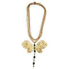 Nada Zeineh Butterfly Long Necklace 