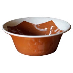 Nadadores Bowl Small by Mariana, a Miserável for Tasco, Hand Painted Terracotta
