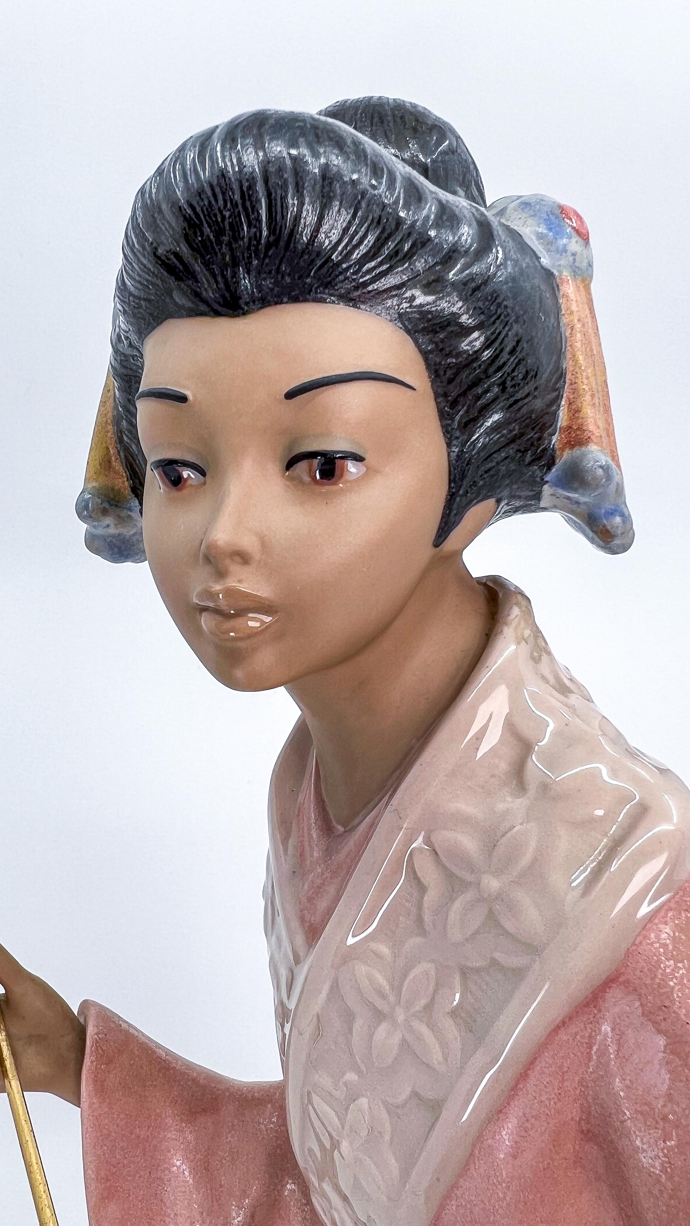 Nadal Porcelain Japanese Geisha Figurine Made in Spain For Sale 4