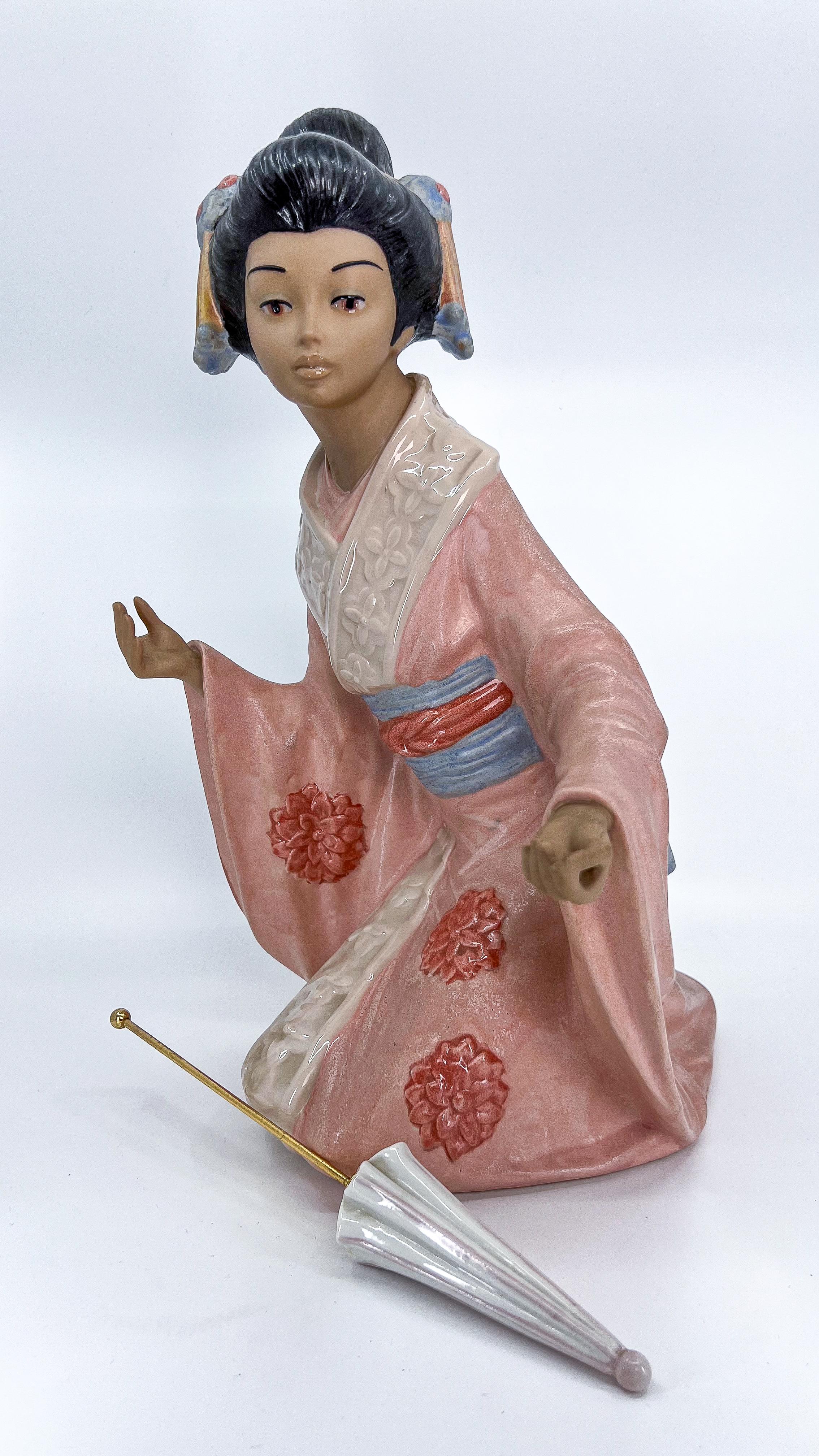 Nadal Porcelain Japanese Geisha Figurine Made in Spain For Sale 6