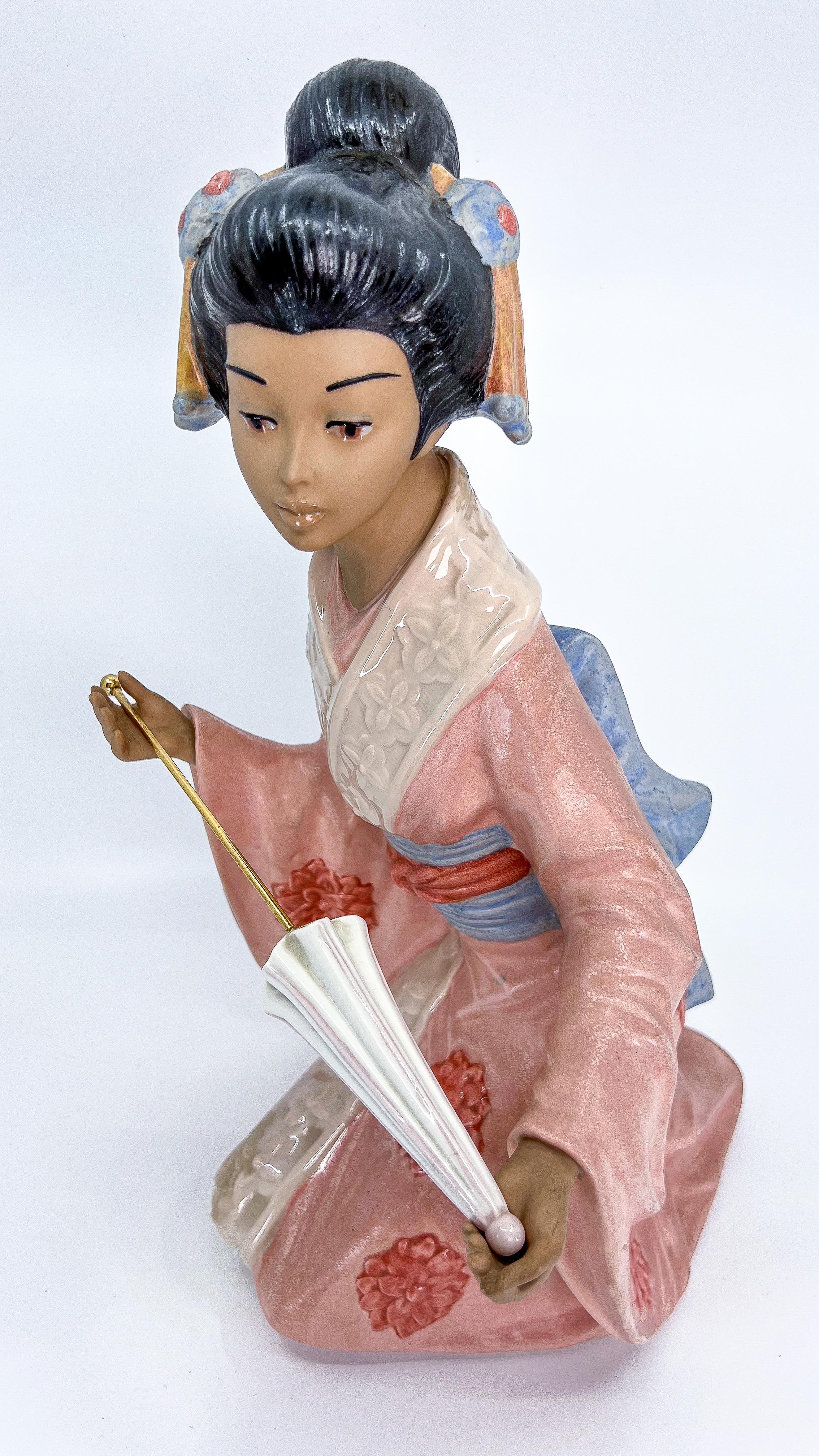 Nadal Porcelain Japanese Geisha Figurine Made in Spain For Sale 7