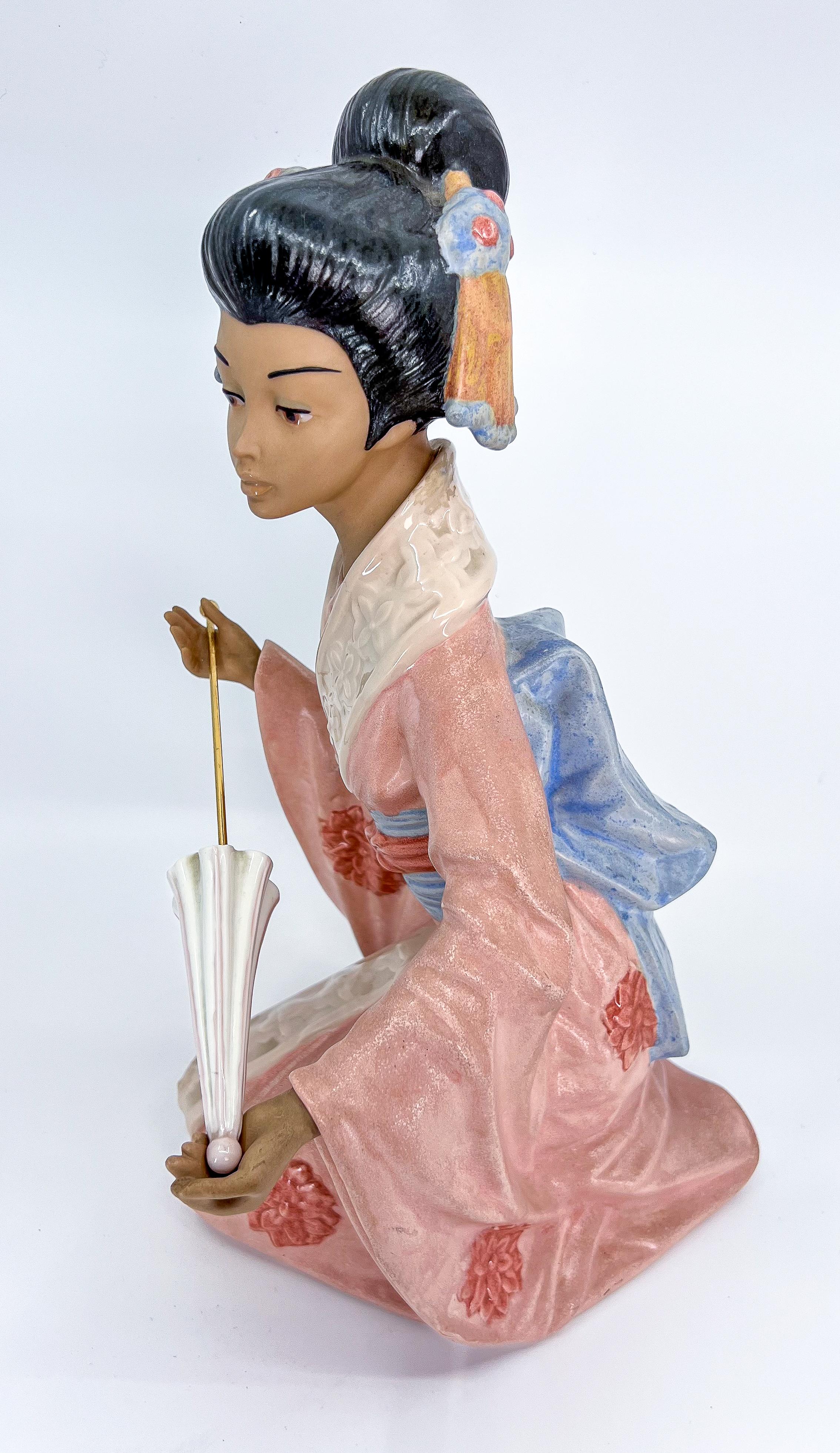 Nadal Porcelain Japanese Geisha Figurine Made in Spain For Sale 5