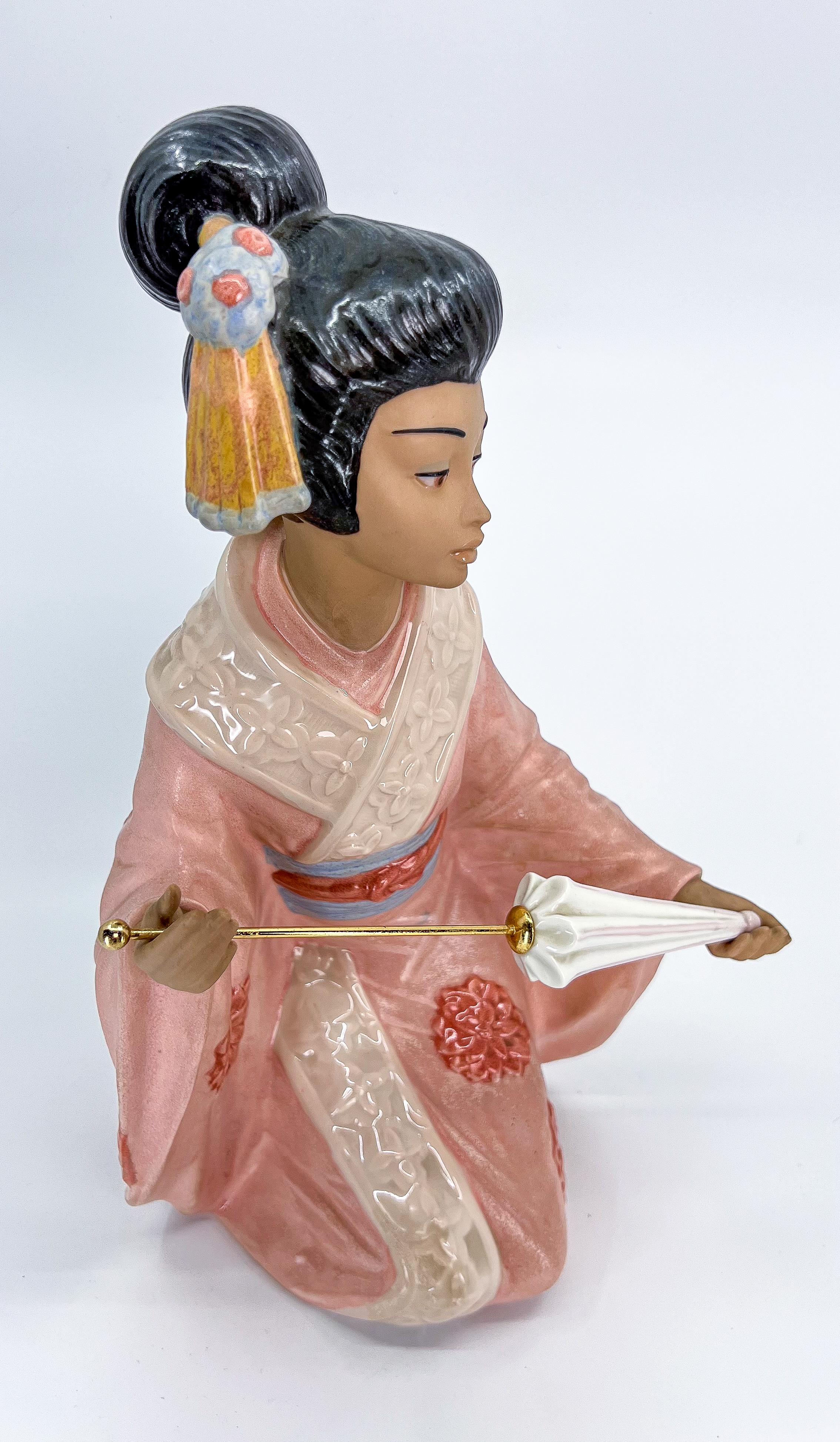Nadal Porcelain Japanese Geisha Figurine Made in Spain For Sale 9