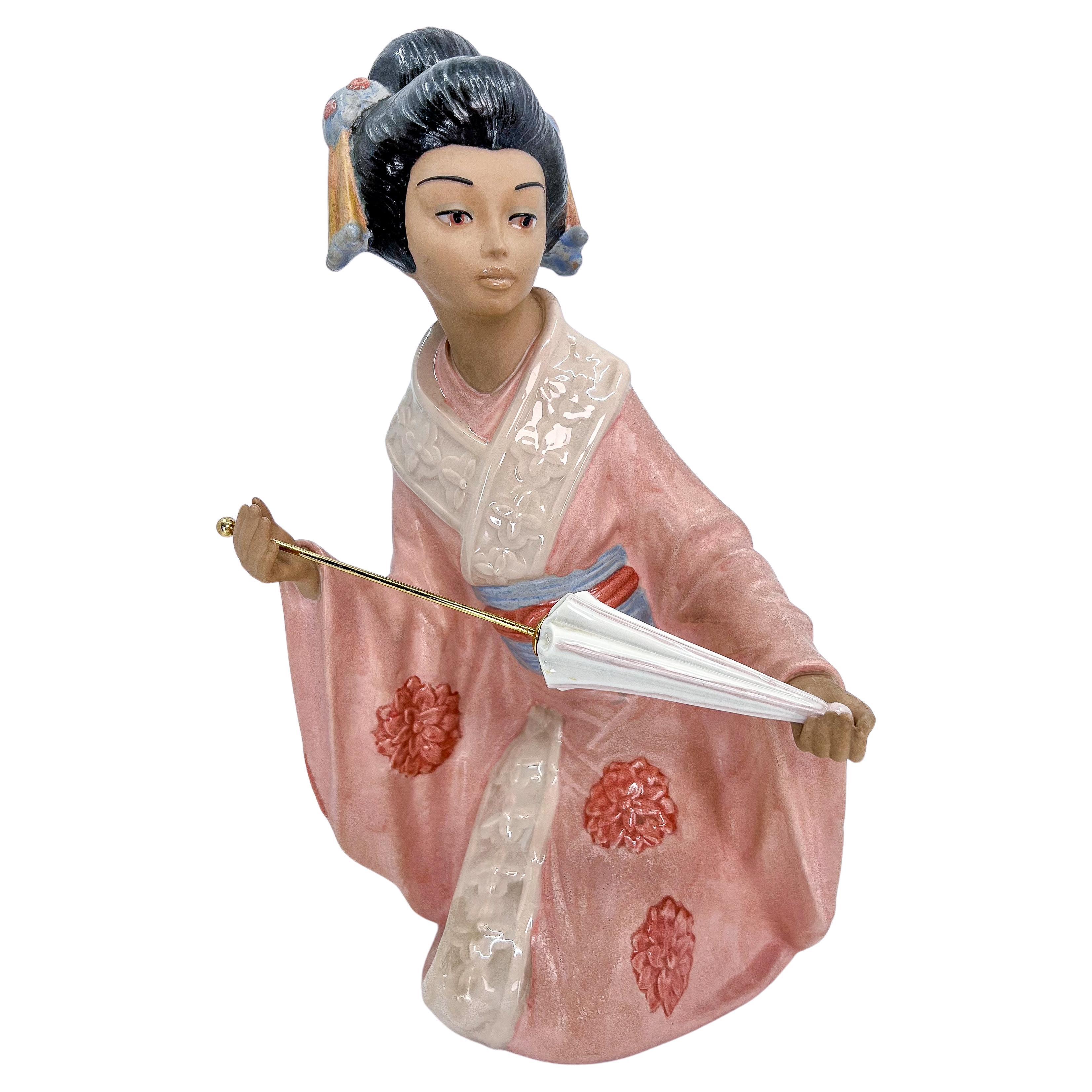 Nadal Porcelain Japanese Geisha Figurine Made in Spain