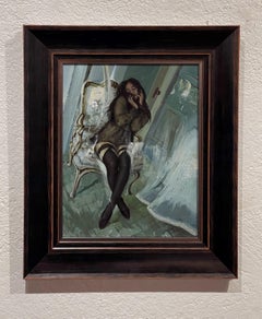 "An Land" (2024) Original Ölgemälde auf Tafel