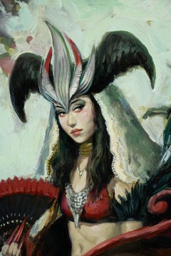 "Morgan La Fay" (2024) Original Oil Painting on Panel