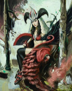 "Morgan La Fay" (2024) Original Oil Painting on Panel