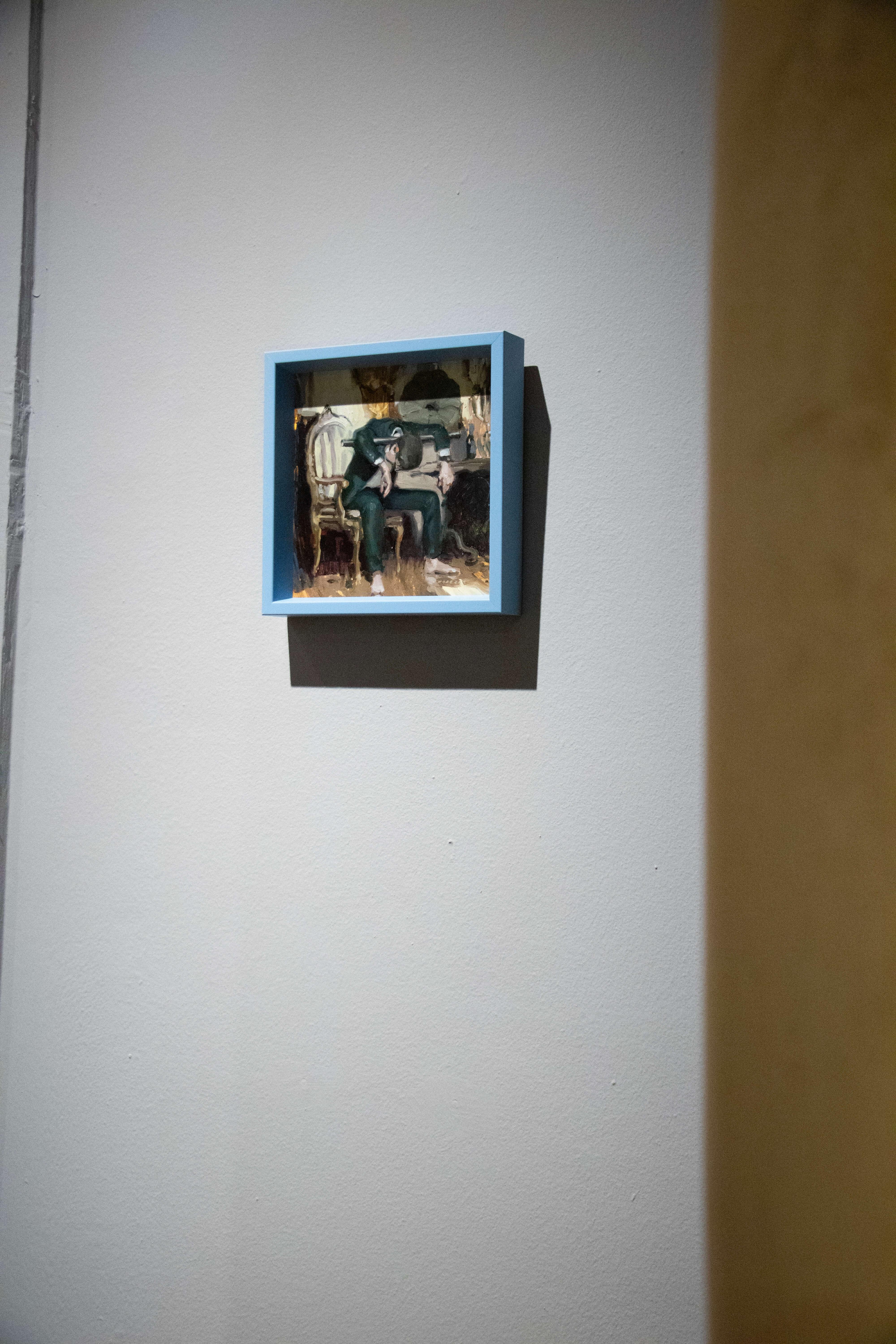 „Something in the Way“ (2024) von Nadezda, Original-Ölgemälde auf Tafel im Angebot 9