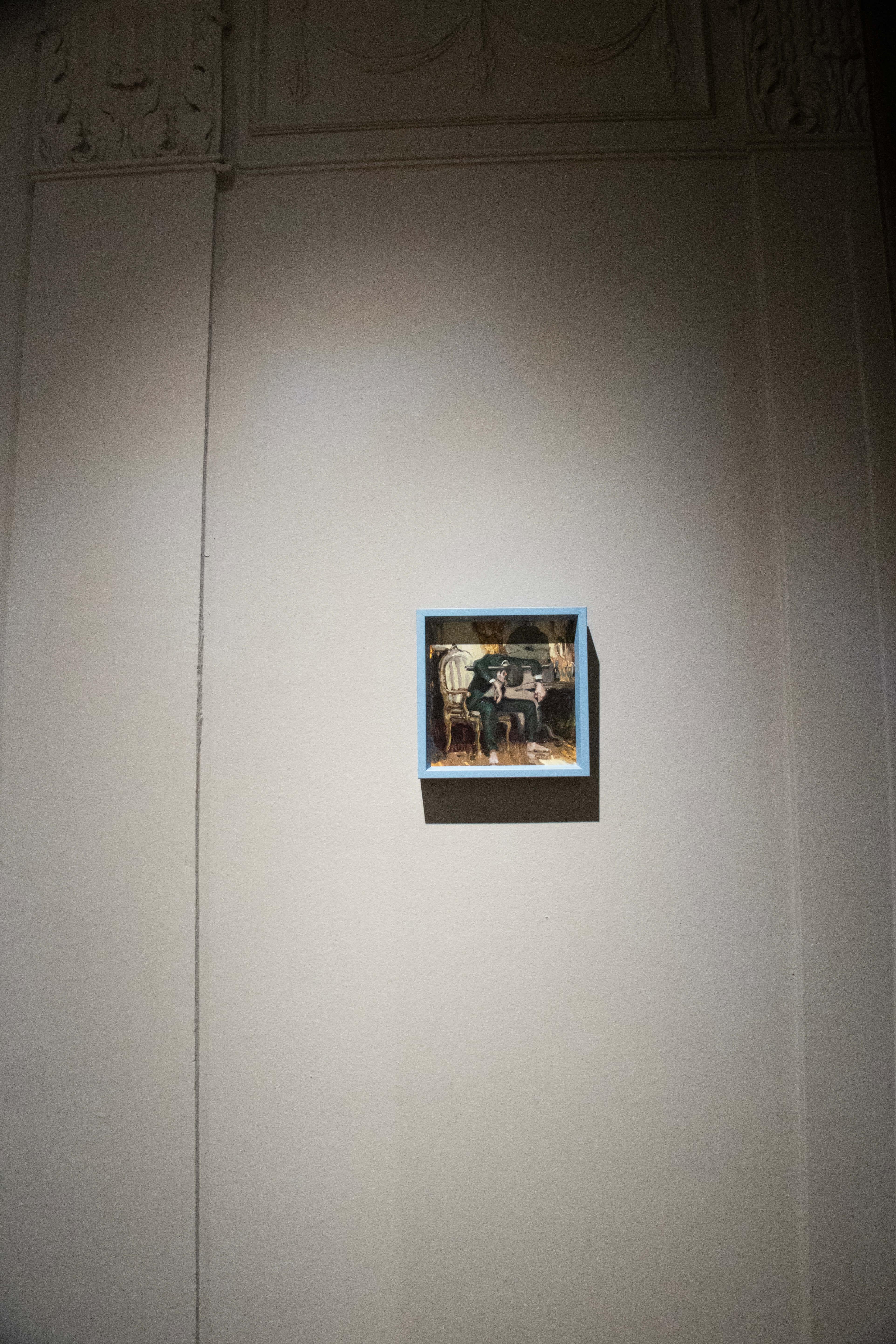 „Something in the Way“ (2024) von Nadezda, Original-Ölgemälde auf Tafel im Angebot 6